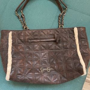 Jessica Simpson Sherpa Outlined Tote
